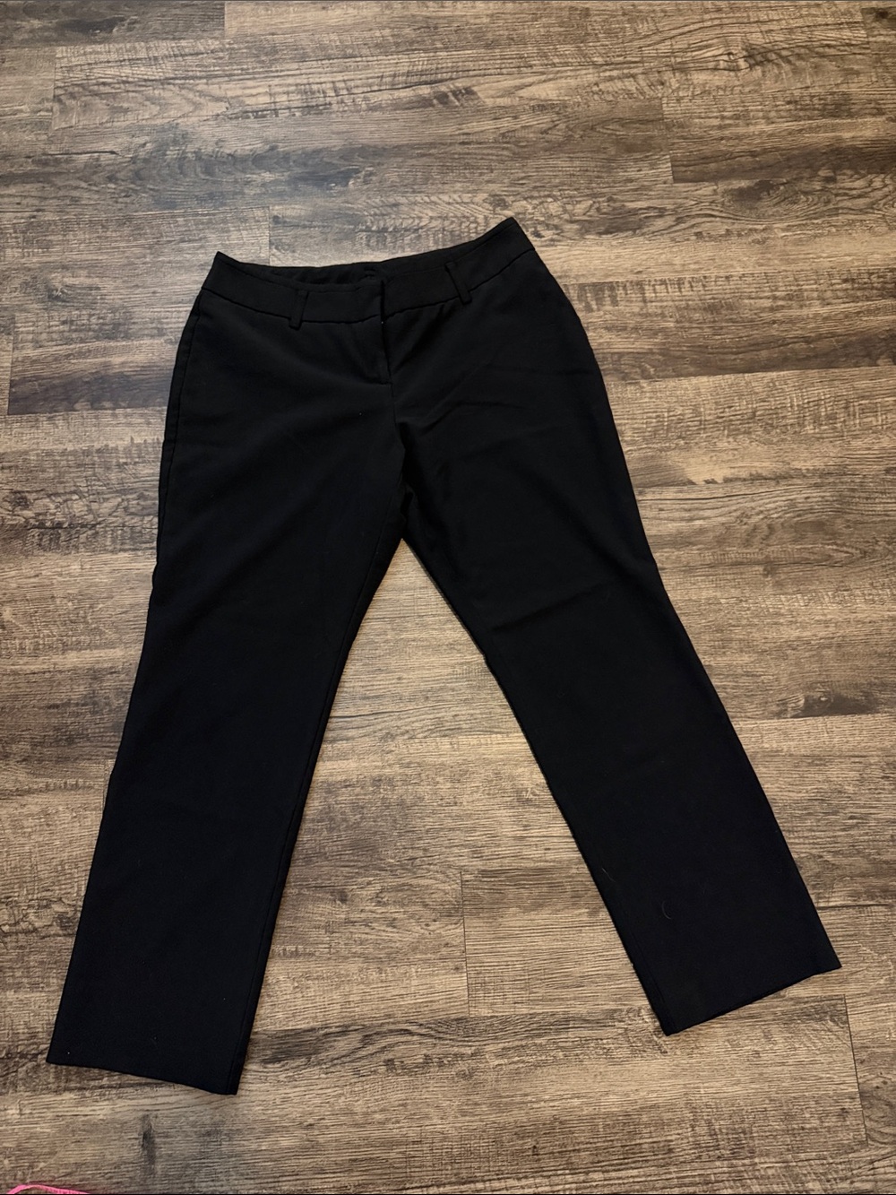 Worthington Black Straight-Leg Dress Pants